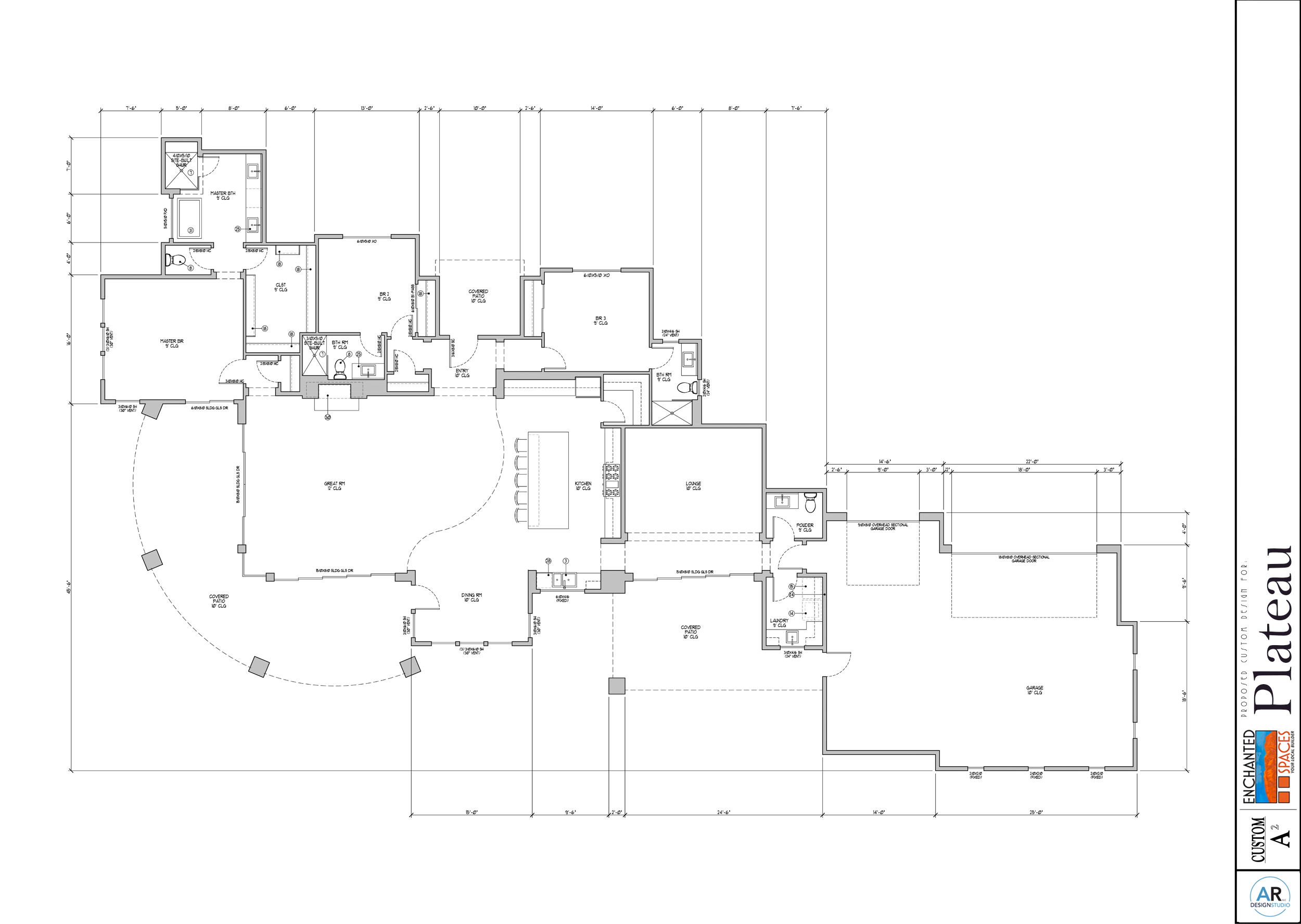 Plateau - Southwestern Home Plan Enchanted Spaces LLC in Placitas New Mexico