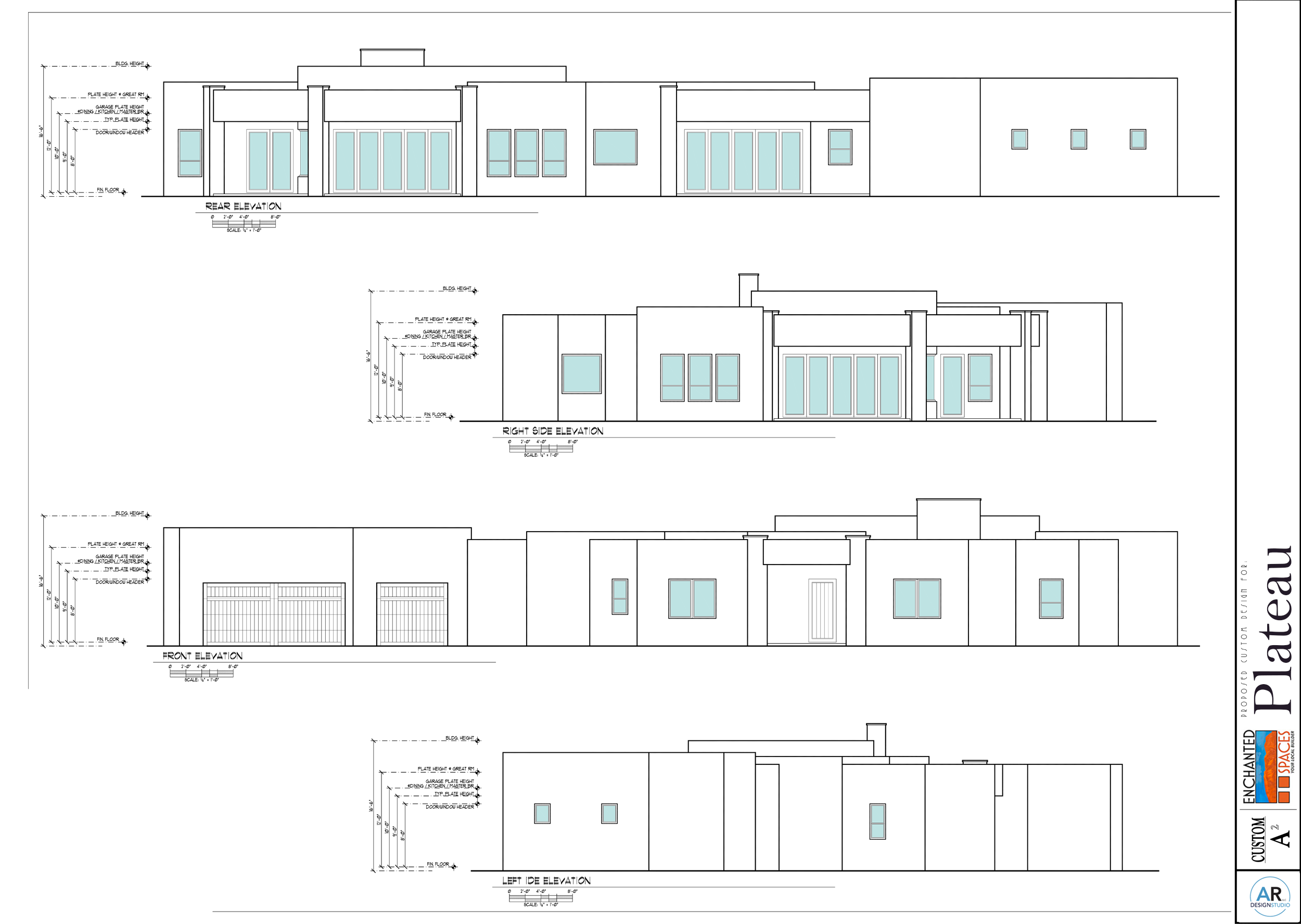 Plateau - Southwestern Home Plan Enchanted Spaces LLC in Placitas New Mexico