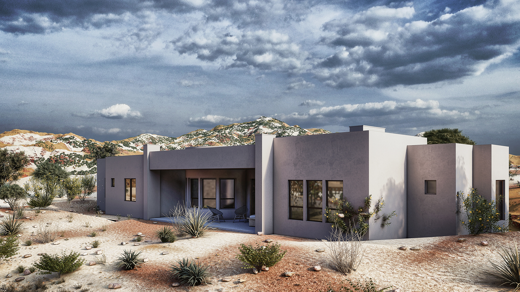 The Pinnacle - Southwestern Home Plan Enchanted Spaces LLC in Placitas New Mexico