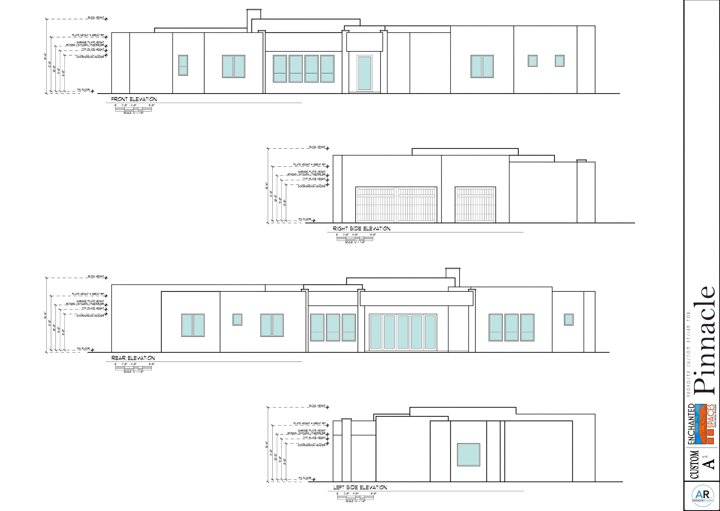 The Pinnacle - Southwestern Home Plan Enchanted Spaces LLC in Placitas New Mexico