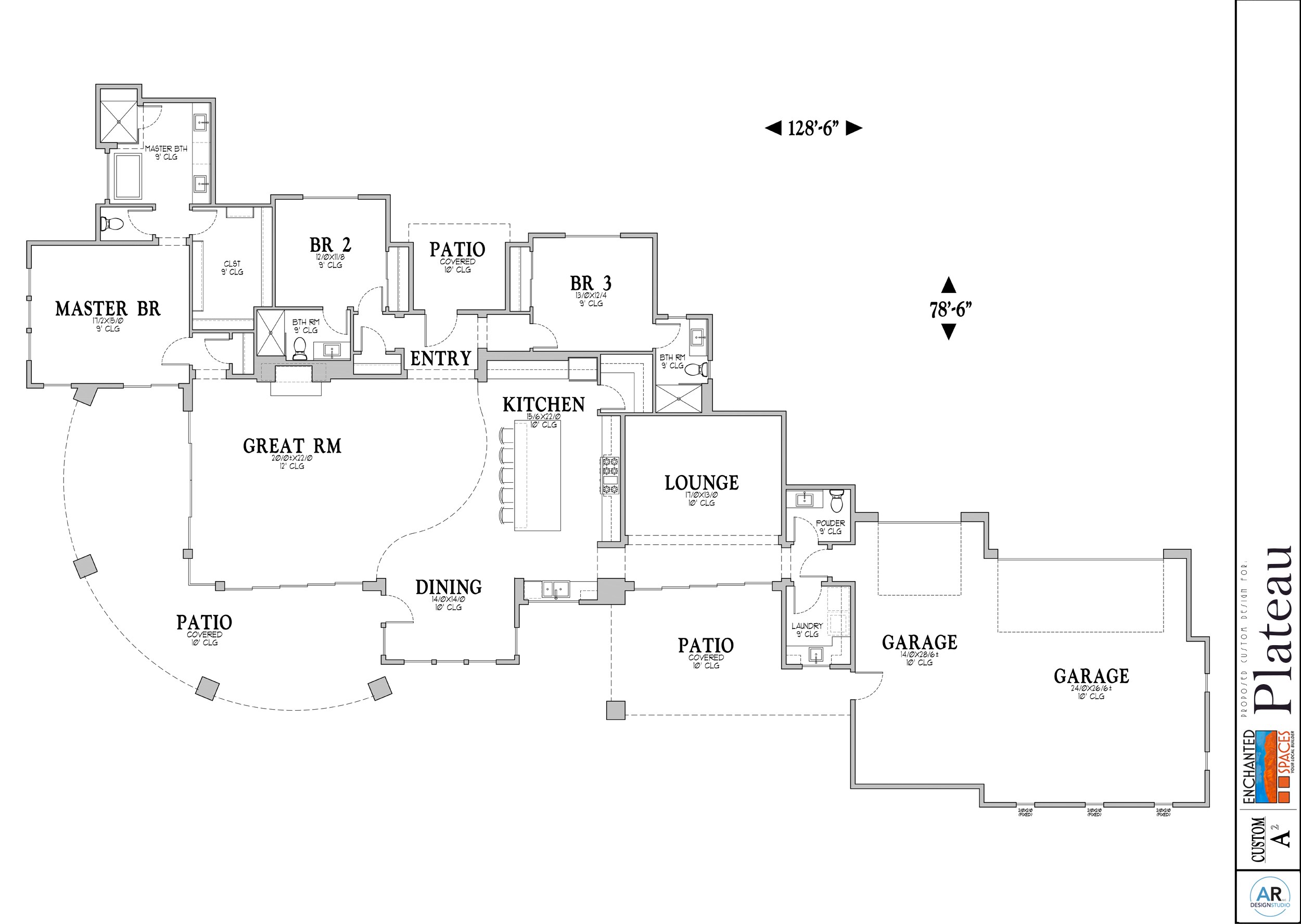 Plateau- Southwestern Home Plan Enchanted Spaces LLC in Placitas New Mexico