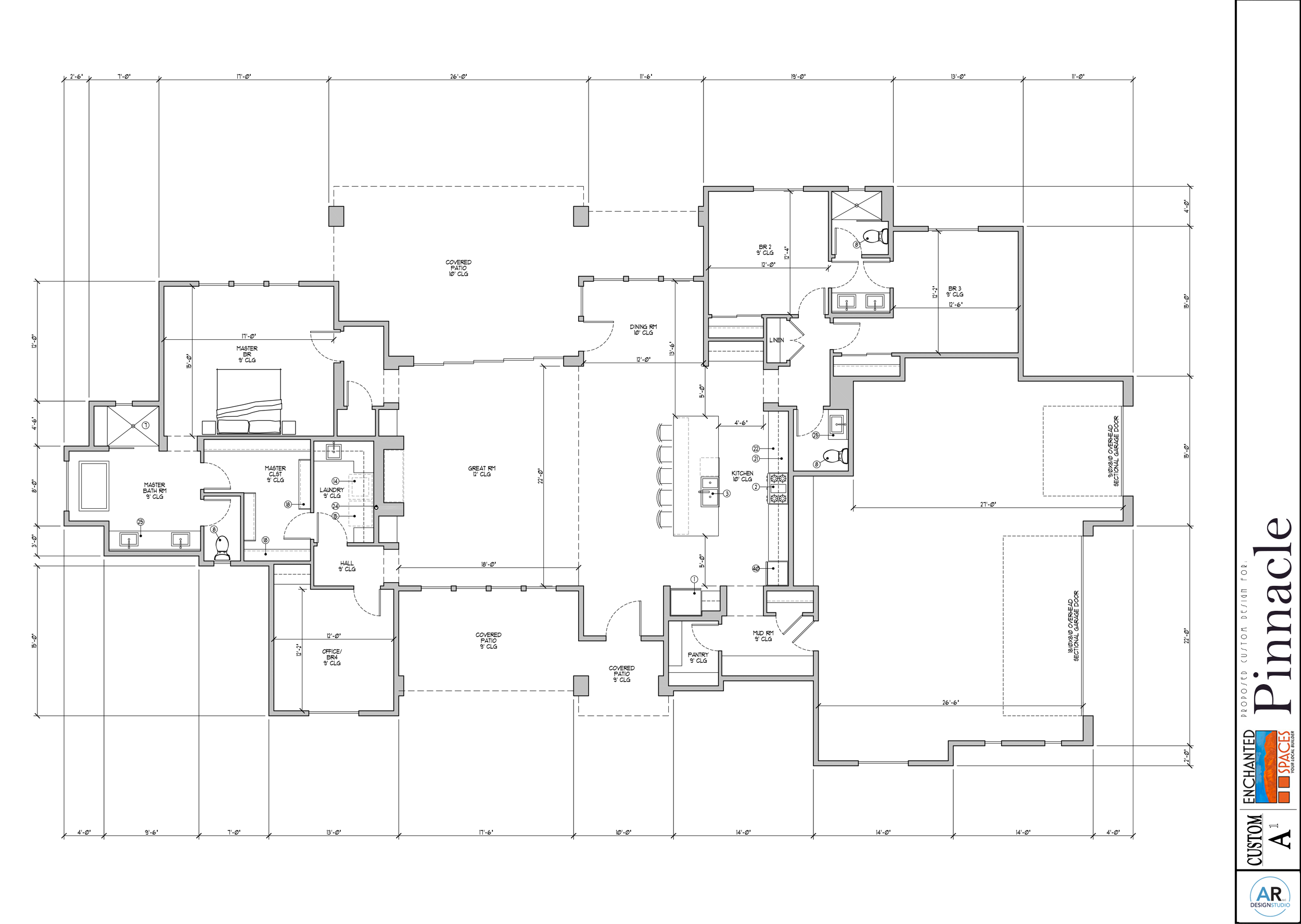 The Pinnacle - Southwestern Home Plan Enchanted Spaces LLC in Placitas New Mexico